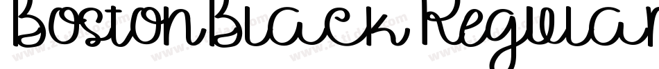 BostonBlack Regular字体转换